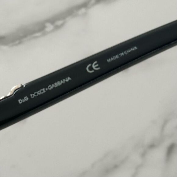 SOLD:Dolce and Gabbana D&G RetroY2K Slim Aviator GradientSunglasses Black Silver - Picture 7 of 12